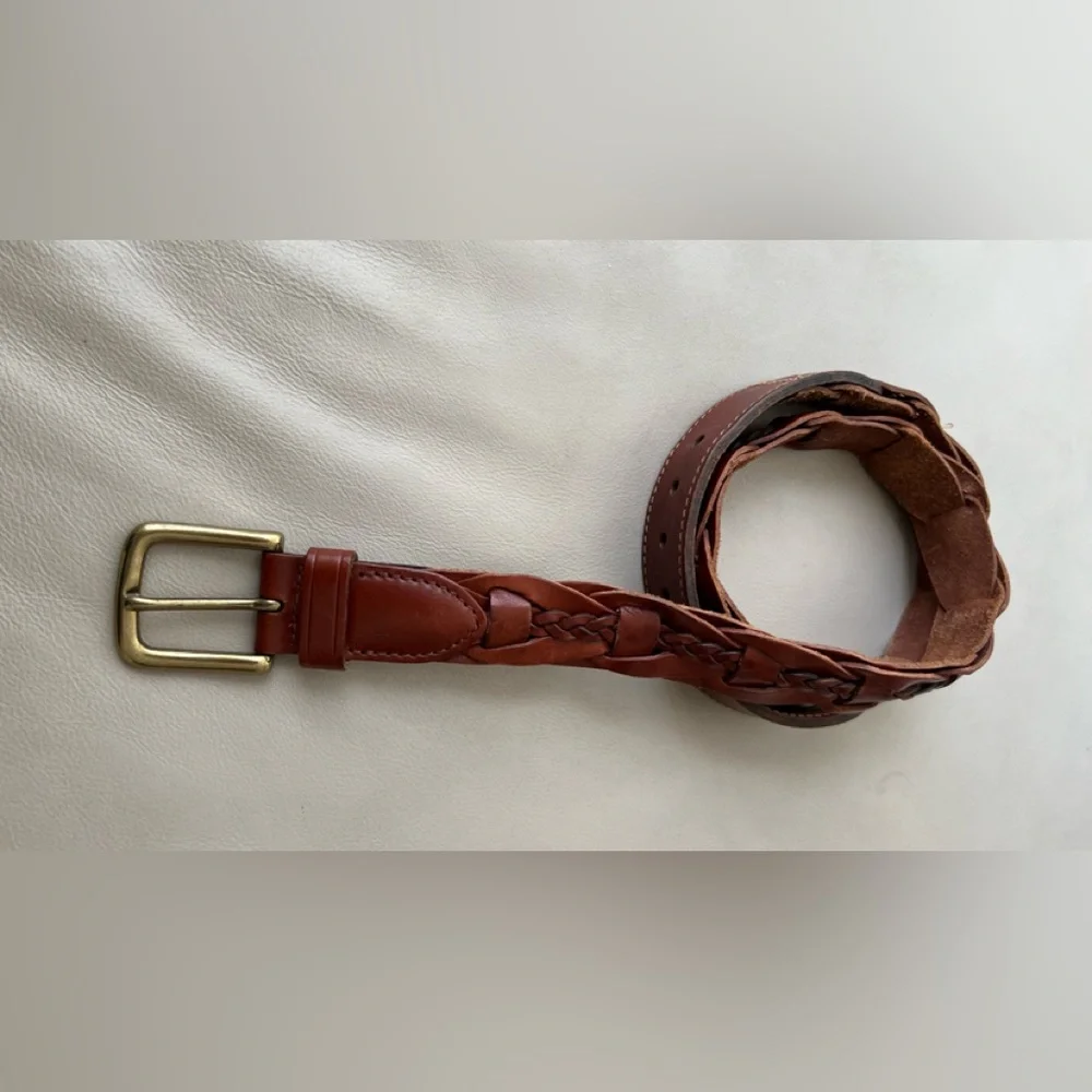 Trafalgar Woven Leather Belt - Size 34